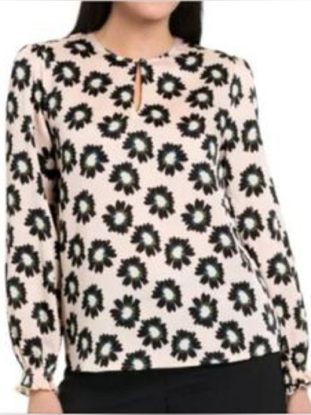 Ted Baker Pink Floral Medium Designer Blouse